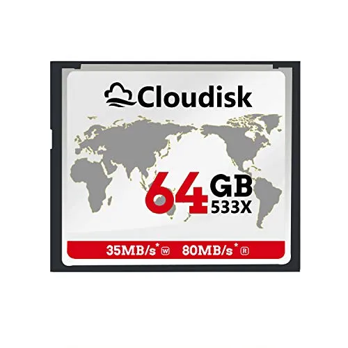 Cloudisk 64 gb Prestazioni della scheda di memoria 64GB Compact Flash della scheda CF per fotocamere digitali