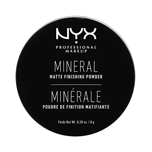 NYX Professional Makeup Mineral Finishing Powder, Polvere libera, Finish matte, Riduce le zone lucide, Tonalità: Light/Medium