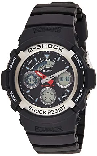 Casio G-SHOCK Orologio 20 BAR, Nero, Analogico - Digitale, Uomo, AW-590-1AER