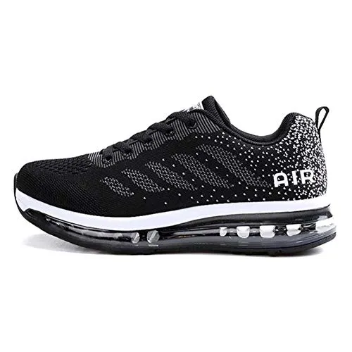 Axcone Uomo Donna Scarpe da Ginnastica Sportive Sneakers Running Basse Basket Sport Outdoor Fitness Sneakers- 833 BK 41EU