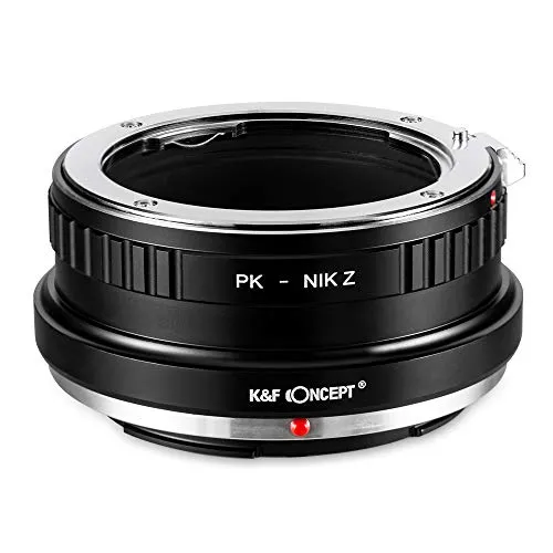 K&F Concept Anello Adattatore per Obiettivo Pentax K PK a Fotocamera di Nikon Z Mount Z6 Z7 Mirrorless Camera PK-Nikon Z