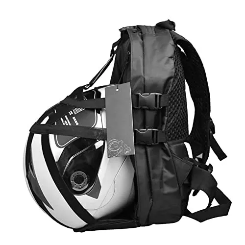 Zaino Impermeabile da Moto, Borsa Porta-Casco Moto, Reggicasco da Moto, Borsa per Laptop da Moto, Cinghia per Casco Borsa da Lavoro Antifurto, Zaino Impermeabile per Bicicletta, Sport