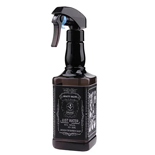 Demiawaking 500ml Bottigliette Spray Vuote per Capelli Spruzzino Nebulizzatore Parrucchiere Bottiglie Riutilizzabile per Parrucchiere Barbiere Strumenti Spray per lo Styling (Nero)