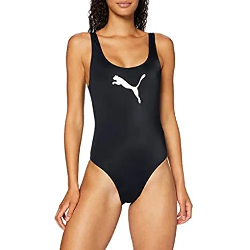 PUMA Costume da Bagno, Nero, L Donna