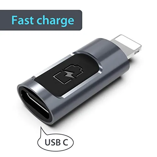 Connecteur de téléphone USB C vers iOS Compatible avec Belkertech/Remplacement pour assistance téléphonique de type C en charge pour téléphone X/Phone XR/Phone 7