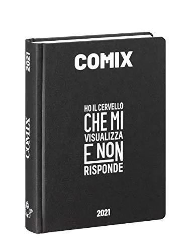 Comix - Diario 2020/2021 16 Mesi - Black&White - Mignon