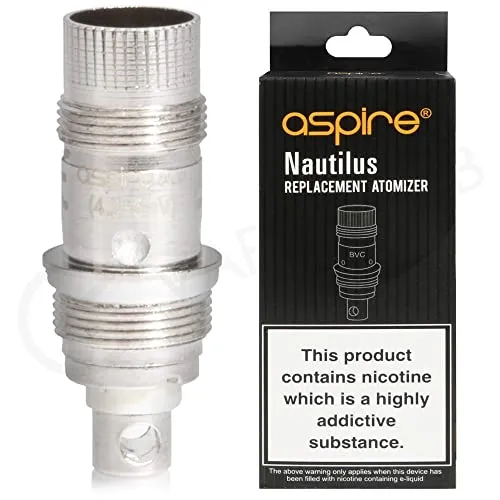Aspire Nautilus e Nautilus Mini BVC coil 5pz., Resistenza (ohm): 1.6 ohm - IL PRODOTTO NON CONTIENE NICOTINA -