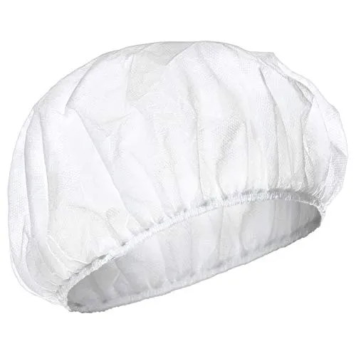 Tecno Hospital CUFFIE MONOUSO 50 PEZZI DA LAVORO 100% IN TNT, 30 GR/M2. CONF 50 PZ. COLORE BIANCO, SANITARIO, ESTETICA, MENSA, CLINICA,OSS,PROTEZIONE CAPELLI