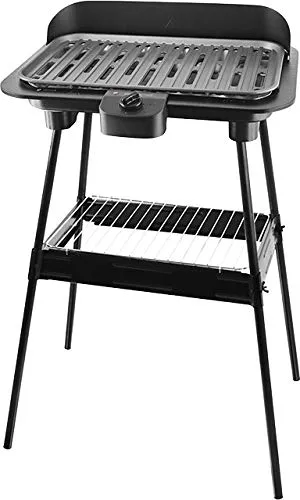 Emerio BG-111822.2 Barbecue Zona Cottura Elettrico Nero 1400W Barbecue e bistecchiera