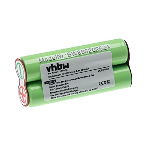 vhbw batteria compatibile con Philips Bodygroom BG2024/32, BG2026/32, BG2036/32 rasoio elettrico (950mAh, 2,4V, NiMH)
