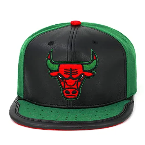 Mitchell & Ness Chicago Bulls Jordan Day ONE Cappello Snapback NBA, nero/verde/rosso