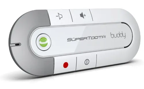 SuperTooth Buddy Kit Vivavoce Bluetooth per Auto, Bianco