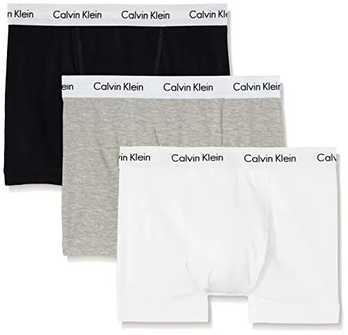 Calvin Klein, boxer da uomo, confezione da 3, codice: U2662G Black/White/Grey Heather S