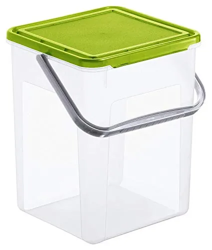 Rotho 1770190000 per bucato contenitore 5 kg, 9 L, plastica, verde, 23 x 22,5 x 27.5 cm