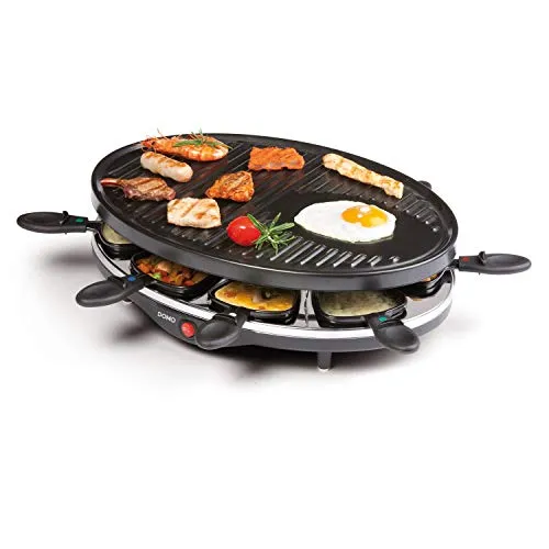 DOMO DO9038G RACLETTE Grill CASERO para 8 Personas