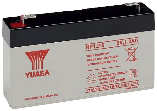 Yuasa NP1.2-6 Acido piombo (VRLA) 6 V