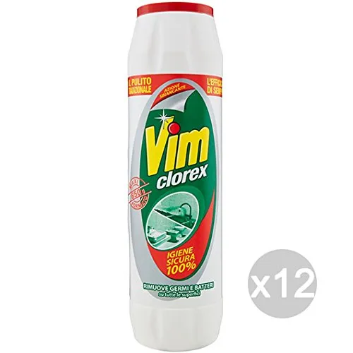 Vim Clorex Set 12 Polvere Gr 750 Detersivi E Pulizia della Casa