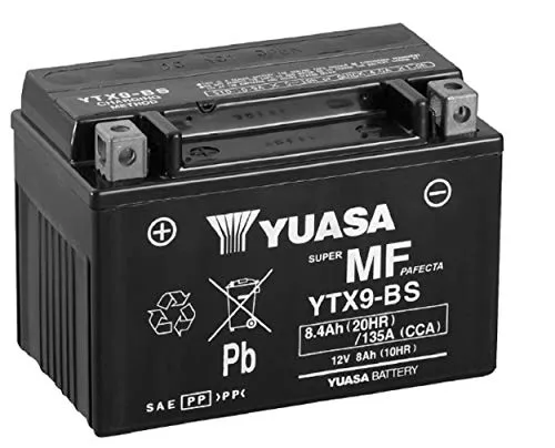 Yuasa Batteria di ricambio YTX9-BS 12V