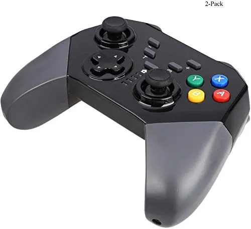 HK Controller Senza Fili del Gioco per Nintendo Switch, Gamepad PRO per Nintendo Console Switch, Funzione-inTurbo Edile, Dual Shock, Gyro Axis (Nero)