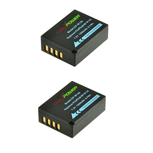 2x ChiliPower NP-W126 Batteria (1350mAh) per Fuji FinePix HS30EXR, HS33EXR, HS50EXR, X-A1, X-E1, X-E2, X-M1, X-Pro1