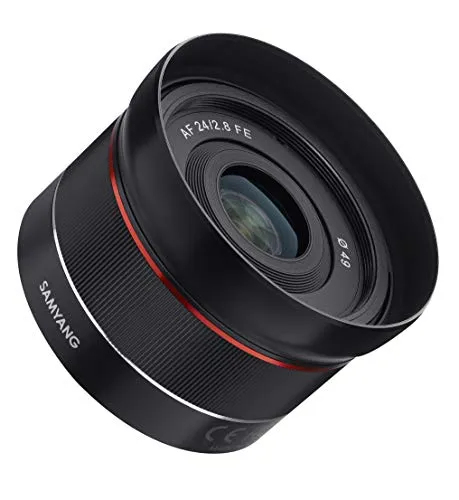 Samyang 24 mm F/2.8 Prime obiettivo grandangolare fisso per messa a fuoco automatica, nero (SYIO24AF-E)