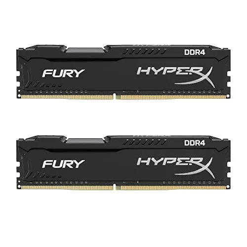 HyperX FURY HX424C15FB2K2/16 DDR4 16 GB (Kit 2 x 8 GB), 2400 MHz CL15 DIMM XMP, Nero