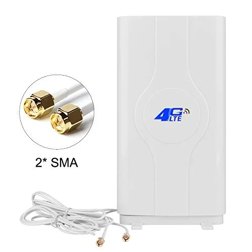 NETVIP 4G Antenna SMA LTE 49dBi Dual Mimo 3G/4G Amplifica il Segnale Ethernet con Funzione di Ripetitore Amplificatore di Segnale per la Banda Larga Mobile di Wifi Router