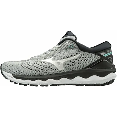 Mizuno WAVE SKY, Scarpe running donna, Grigio (GlacierGray/White/AquaSplash 02), 38.5 EU