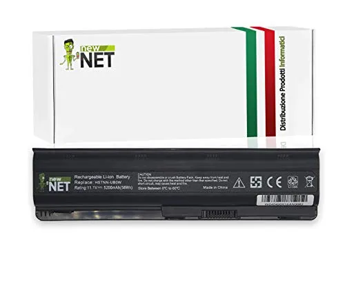 New Net - Batteria MU06 MU09 593553-001 593554-001 593562-001 HSTNN-LB0W HSTNN-UB0WH Compatibile con HP Compaq CQ32 CQ42 CQ43 CQ56 CQ62 CQ72 [5200mAh 10.8/11.1V]