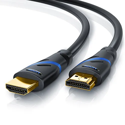 Primewire 5m Cavo HDMI 4k HDR 60Hz 2.0a b - 3D - ARC - CEC - HDCP - Ultimo standard - Contatti dorati - Triplice protezione - Antipiega - elevata larghezza di banda fino a 18 Gbit s - Nero