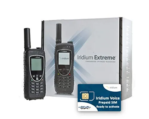 OSAT Iridium 9575 - Telefono satellitare con scheda SIM prepagata attivabile (nessun tempo di trasmissione)