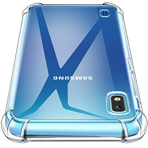 AROYI Cover Samsung Galaxy A10, Custodia Trasparente TPU Silicone Case Shock Absorption Corner Cushion Bumper Back per Samsung Galaxy A10