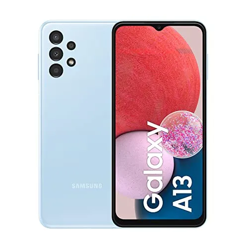 Samsung Galaxy A13 Smartphone Android,Processore Dual+Exa Core, Display Infinity-V da 6.6¹, Android 12,3GB RAM, 32GB di Memoria Interna Espandibile² Batteria 5.000 mAh³, Light Blue Versione italiana