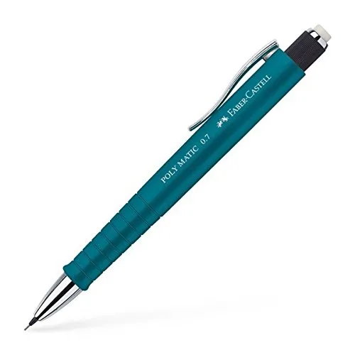 Faber-Castell 133337, matita meccanica poly matic, tratto 0,7 mm, color prugna 0.7 mm nero