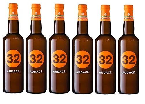 32 Via dei Birrai - AUDACE - Birra Bionda Doppio Malto 8,4% Alta Fermentazione [ 6 Bottiglie da 750 ml ]