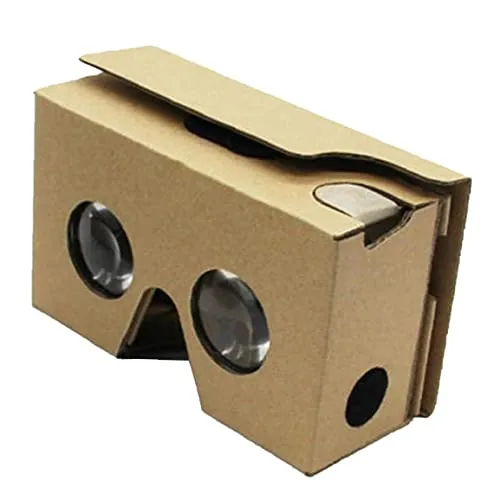 VR Goggles Cardboard 3D Virtual Realty Glasses Box Scatola VRA DI TE VRY per smartphone Khaki per viaggi a lunga distanza