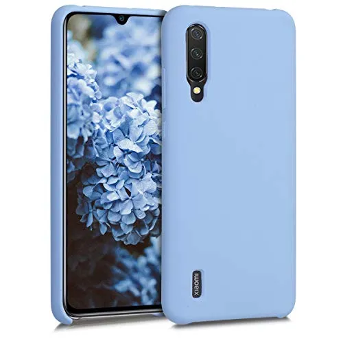 kwmobile Custodia Compatibile con Xiaomi Mi 9 Lite - Cover in Silicone TPU - Back Case per Smartphone - Protezione Gommata Blu Chiaro Matt