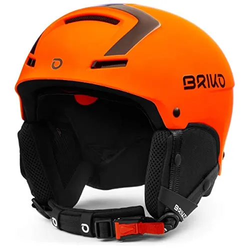 Briko (ZIOIO) Faito Fluid Inside, Helmets Unisex – Adulto, 937MATT Orange FL Black, M/L