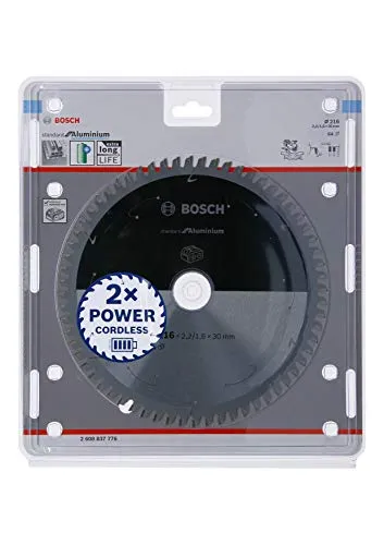 Bosch Professional Lama per sega circolare Standard for Aluminium (alluminio, 216 x 30 x 2.2 mm, 64 denti, accessorio per sega circolare a batteria)