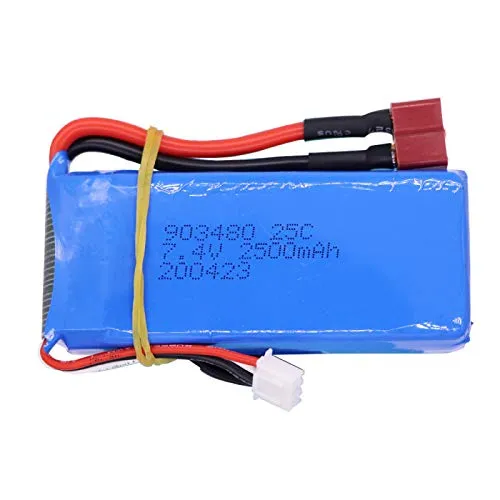 Batteria Lipo 7.4V 2500mAh per 12428 12423 Ricambi Auto RC per Syma X8C X8W X8G X8 RC Quadcopter 7.4V RC Toys Batteria L6.2-2P