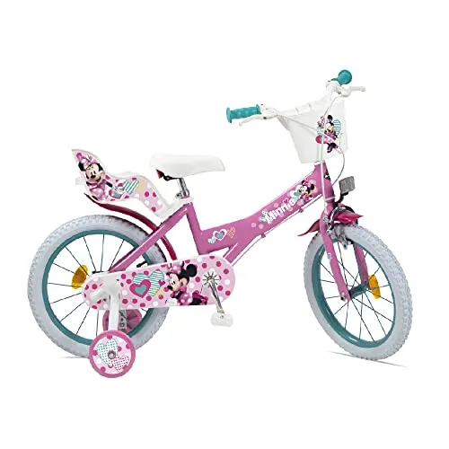 Huffy, Bicicletta 14 pollici Disney Minnie Girls, Rosa, One size