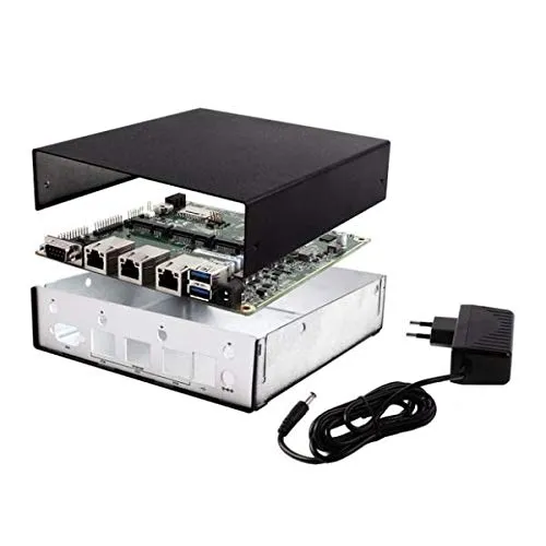 VARIA Group PC Engines APU2E2 Embedded Box Bundle - APU2E2, 16 GB mSATA SSD, Embedded Box