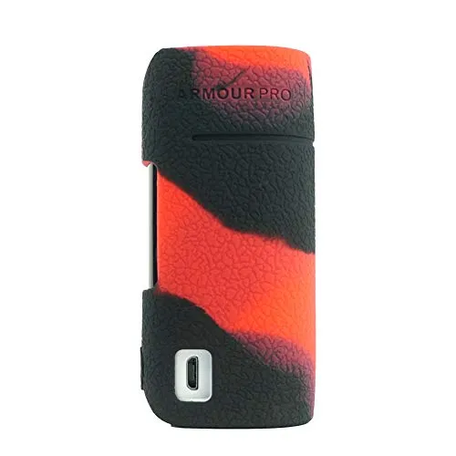 RUIYITECH Protettiva Cover in Silicone per Vaporesso Armour PRO 100 W MOD Custodia Pelle Wrap Black Red