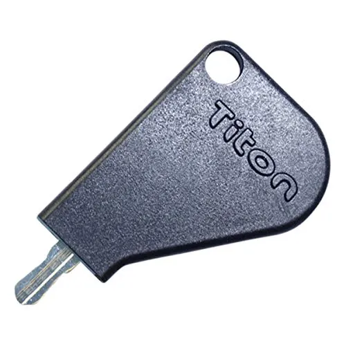 TITON Key To Suit Titon Select Standard Espag Maniglie con testa in plastica nera - Testa in plastica nera