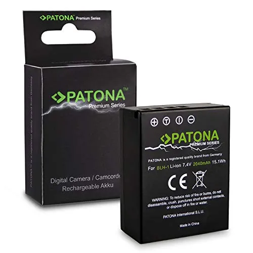 PATONA Premium Batteria BLH-1 Completamente Decodificato Compatibile con Olympus OM-D EM-1 Mark2 Mark III E-M1X