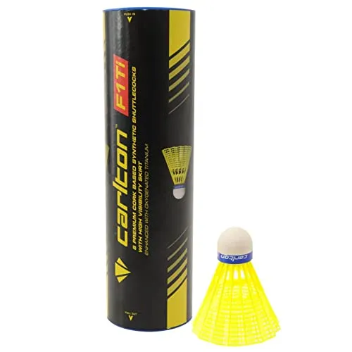 Confezione da 6 palline da volano Carlton F1-Gonna da Badminton resistente, accessorio di alta qualità