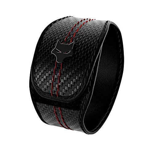 WOOLF/Moto - Carbon Bracciale Antimulte - Segnala Autovelox, Tutor, Telecamere Semaforiche, Mobili Frequenti in Auto e Moto