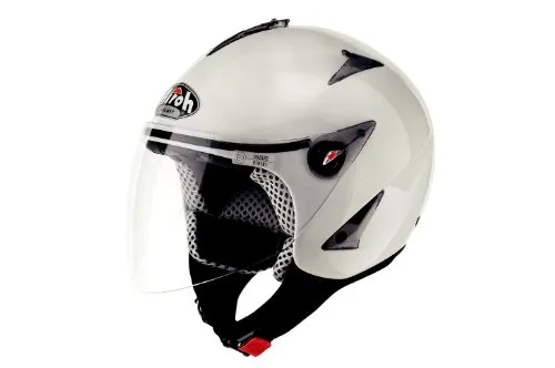 Airoh Open Face Casco, Bianco, M