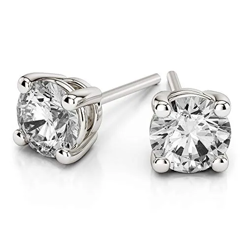 Orecchino da donna con diamanti naturali certificati IGI 1 orecchini con diamanti cttw 14 k diamante bianco solitario GH-I3 diamante solitario diamante orecchini da donna (diamante gioielli regali)