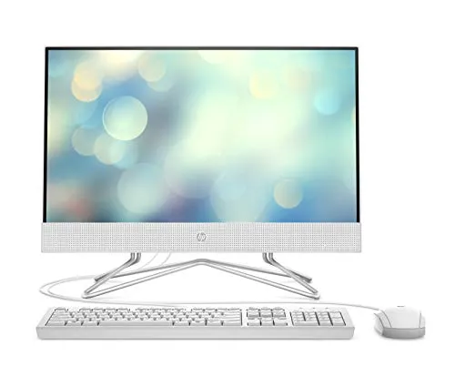 HP 22-df0002ng 54,6 cm (21.5") 1920 x 1080 Pixel Intel® Pentium® Silver 4 GB DDR4-SDRAM 256 GB SSD Wi-Fi 5 (802.11ac) Bianco PC All-in-one Windows 10 Home
